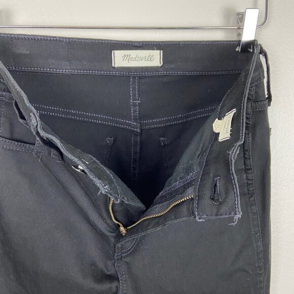MADEWELL | 10'' High Rise Skinny Jeans Black 27 - Picture 6 of 9